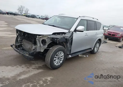 2021 Nissan Armada Sv 4Wd из США, поврежденный, VIN JN8AY2AD5M9662611